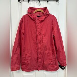 Red Hooded Utility Jacket | Dockers Men’s L